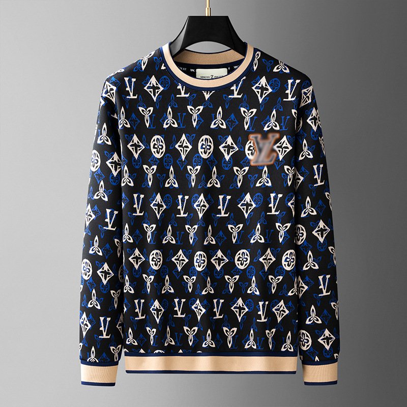 Men's cotton Hoodie embroidered pullover men's long-sleeved T-shirt Men's hoodie
