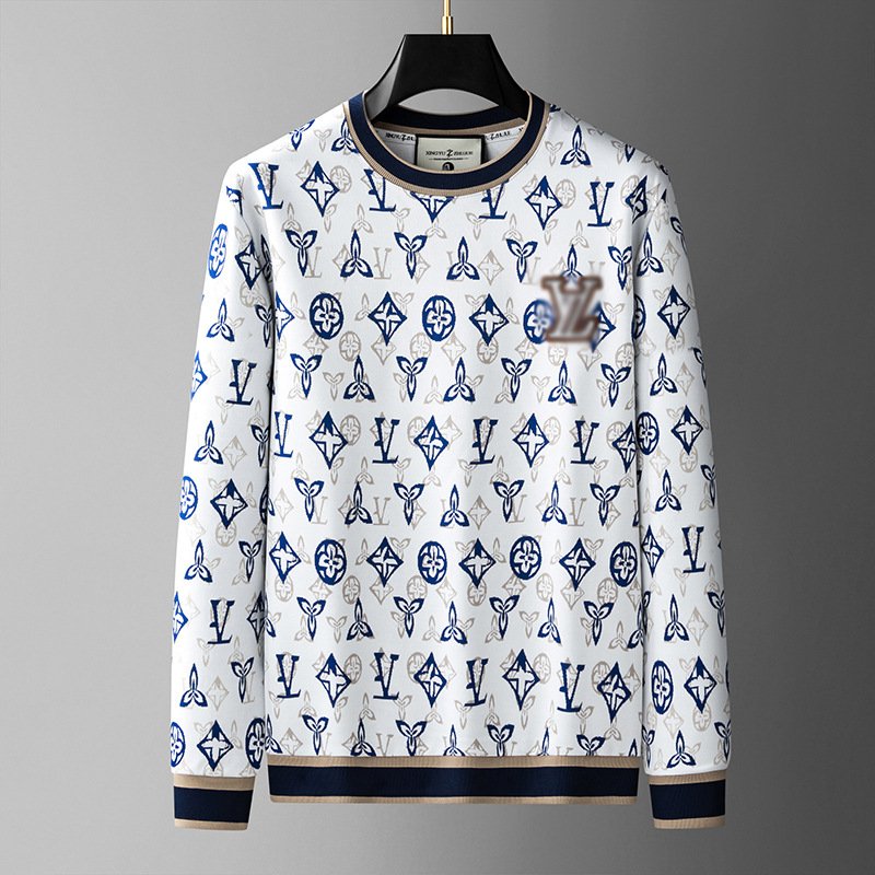 Men's cotton Hoodie embroidered pullover men's long-sleeved T-shirt Men's hoodie