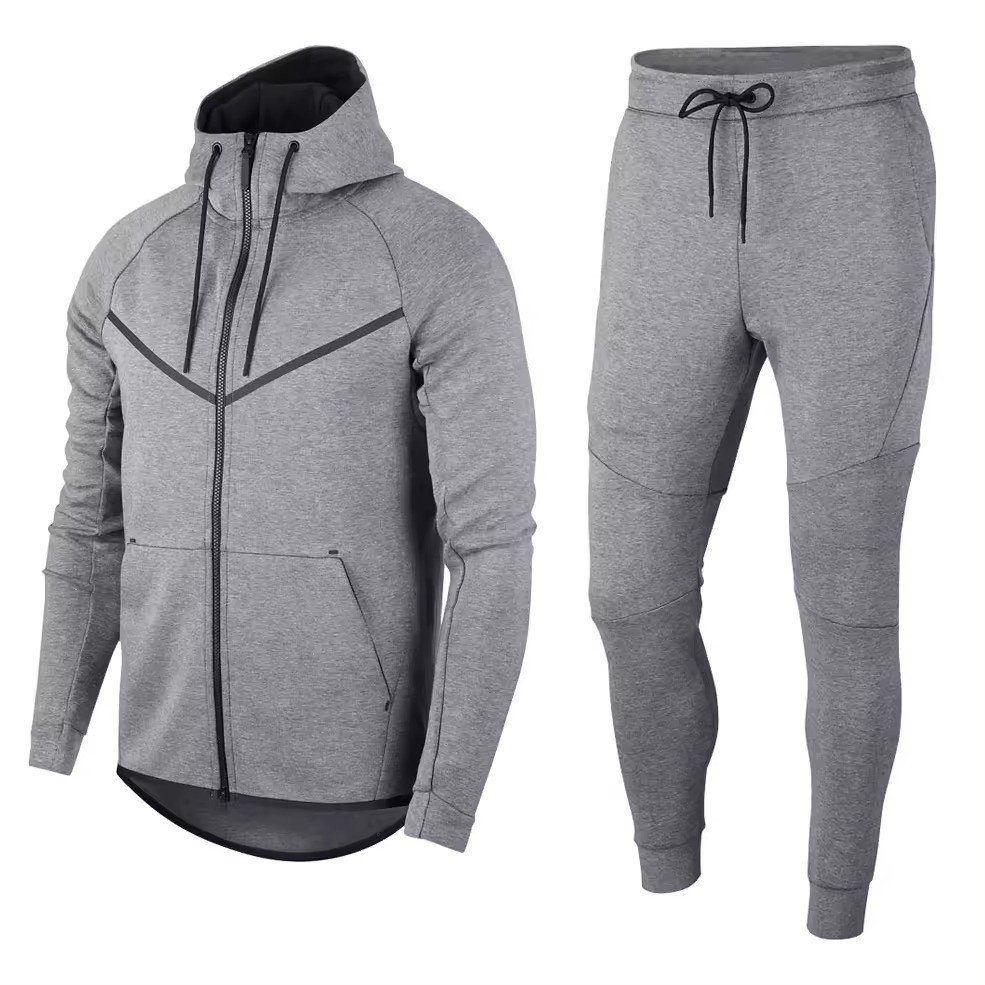 Tracksuits For Men Jogging Running Gym Wear Winter Full Zipper Hoodies Tracksuit Suit Men Sets Clothing 2024
