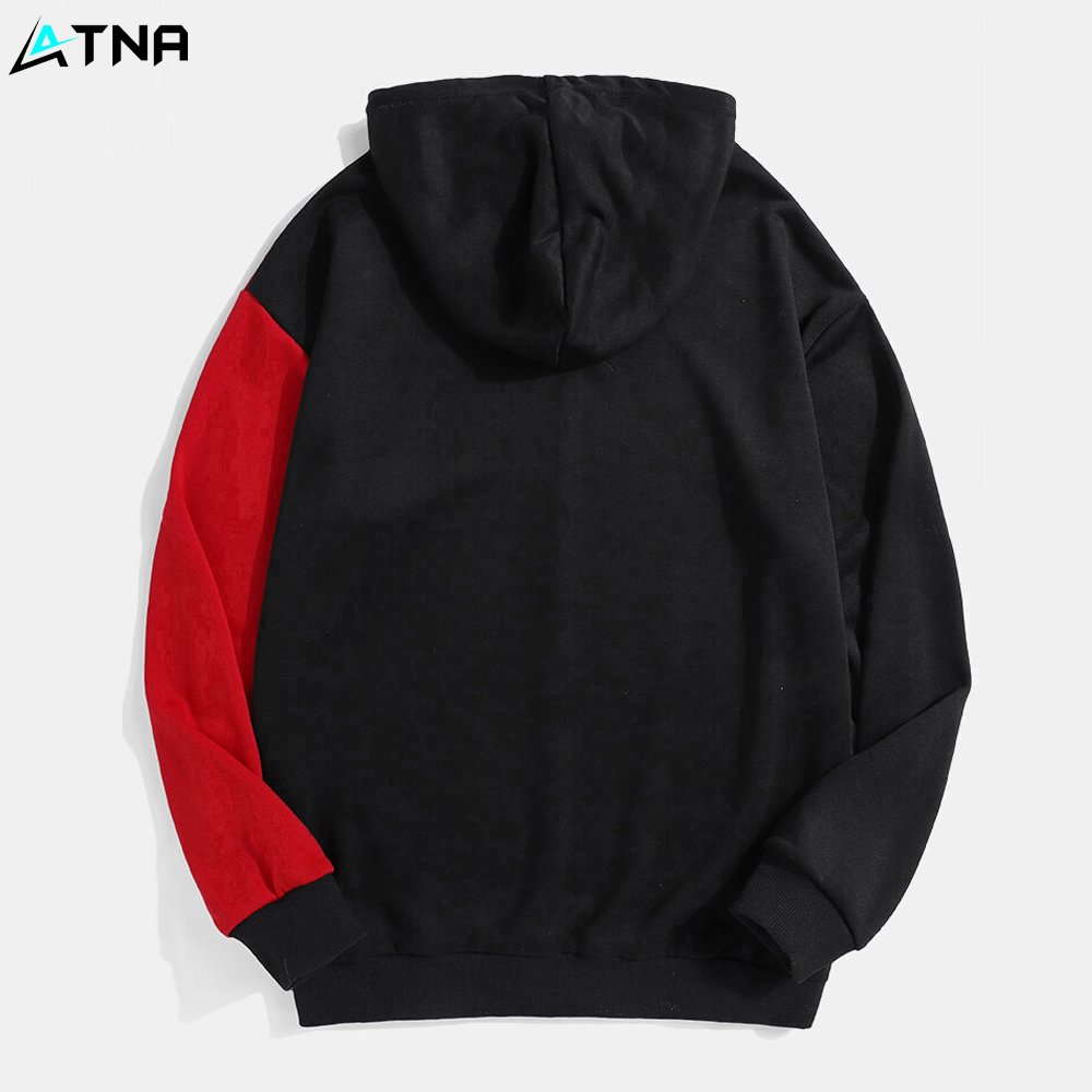 Designer Men's Pullover Hoodie High Quality 80% Cotton 20% Polyester Solid Pattern Winter Fleece with Printed Collar