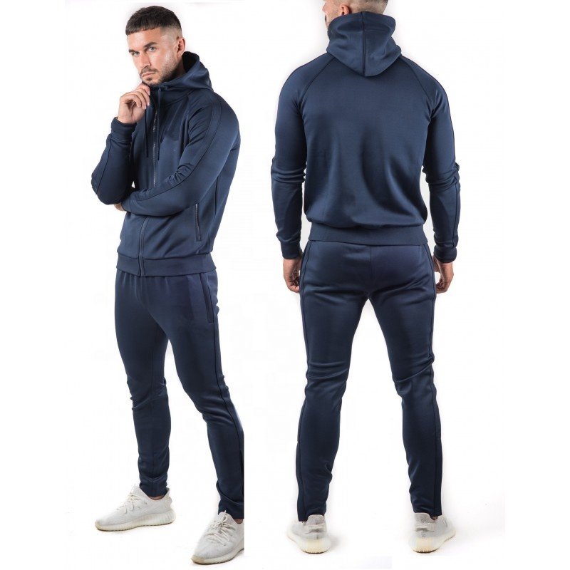 Men's Winter Gym Training Tracksuits Warm Fashion Workout Running Hoodies with Private Brand Logos Adult Jogging Sets