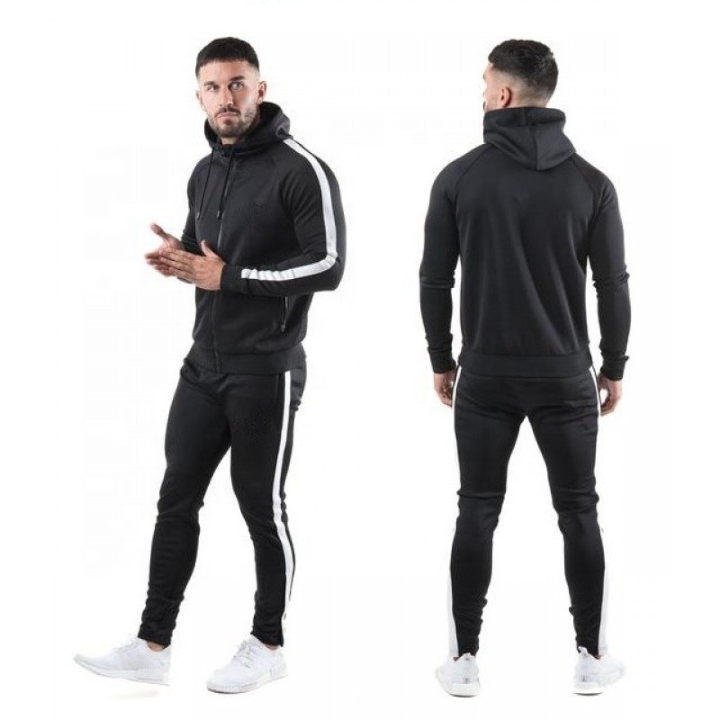 Men's Winter Gym Training Tracksuits Warm Fashion Workout Running Hoodies with Private Brand Logos Adult Jogging Sets