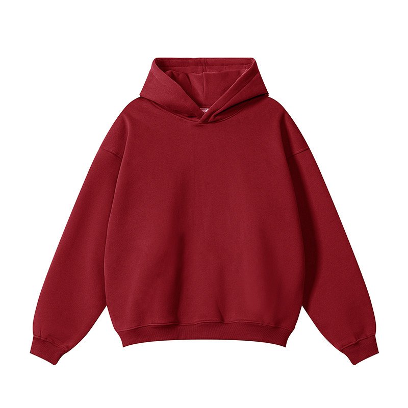 RUICHI No Pockets No String Hoodies Custom Fleece Thick 360 Grams Heavyweight Men's Hoodies