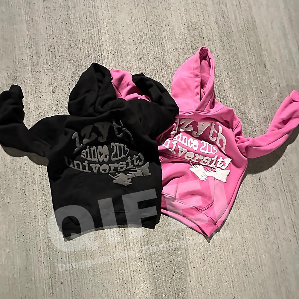 Custom wholesale puff print logo french terry hoodies and screen printing manufacturers Custom men's hoodies & sweatshirts