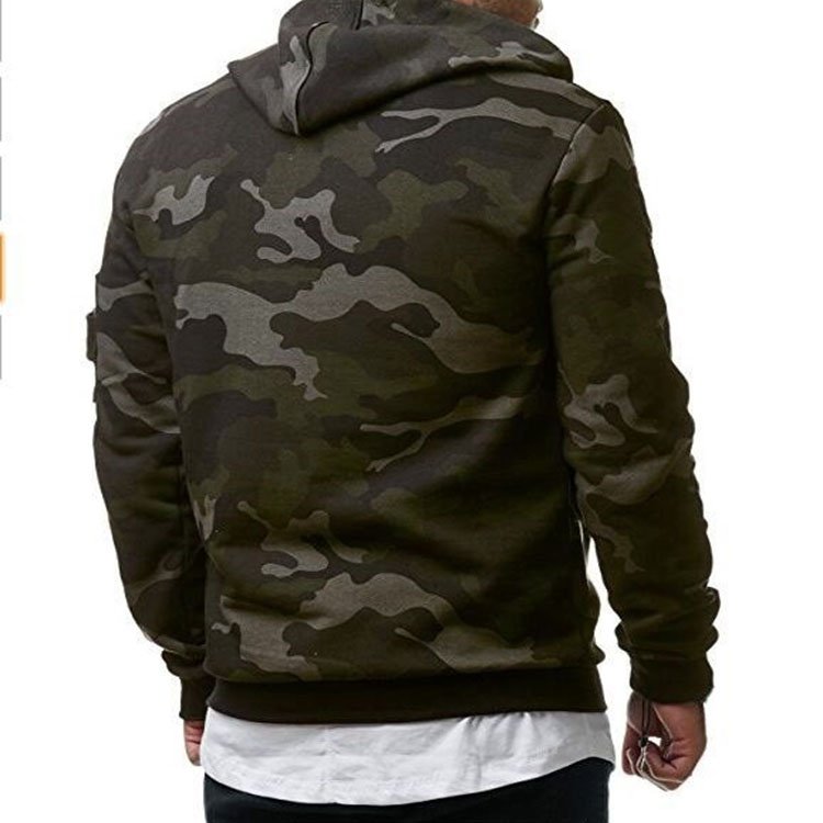 GINWEN Hot Selling Men's highweight camouflage pullover drawstrings Hoodie Sweatshirts