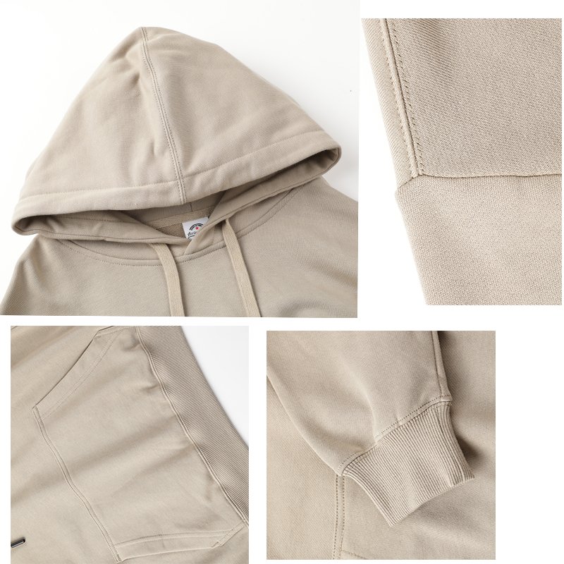 custom high quality cotton 350gsm heavyweight hoodies wholesale blank custom French Terry pullover oversized men's hoodies