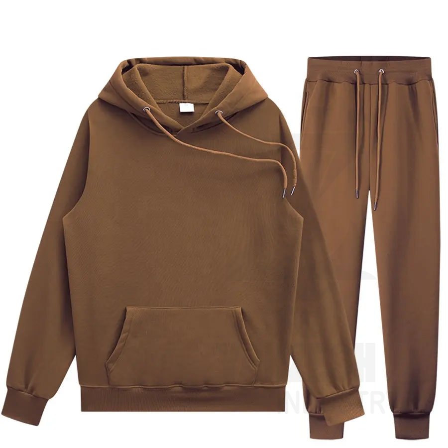 Tracksuits Custom Cotton Sports Men's Jogger Sweatsuit Gym Plain Fleece Winter Jogging Hoodies Tracksuit