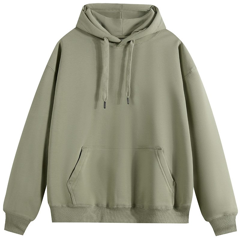 Custom Logo Cotton Men's Hoodie Low MOQ 500G Heavyweight Silver Fox Fleece Lined Plus Size 3D Printed Hoodie with Embossed Logo