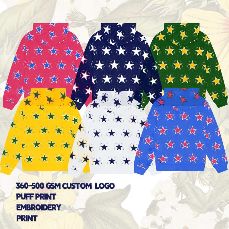 Wholesale High Quality Heavyweight Streetwear 100%Cotton 420G Oversize Puff Printing Custom puff Logo Men's Hoodies&Sweatshirt