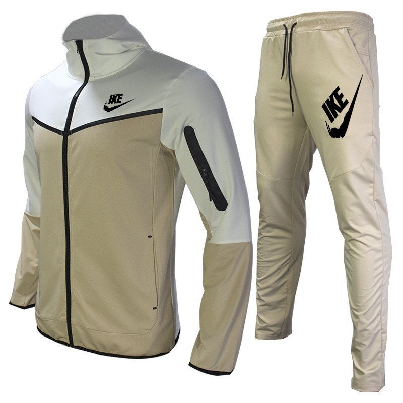 High quality fashion custom logo men's sportswear casual wear set jacket and hoodie set unisex outdoor sports set
