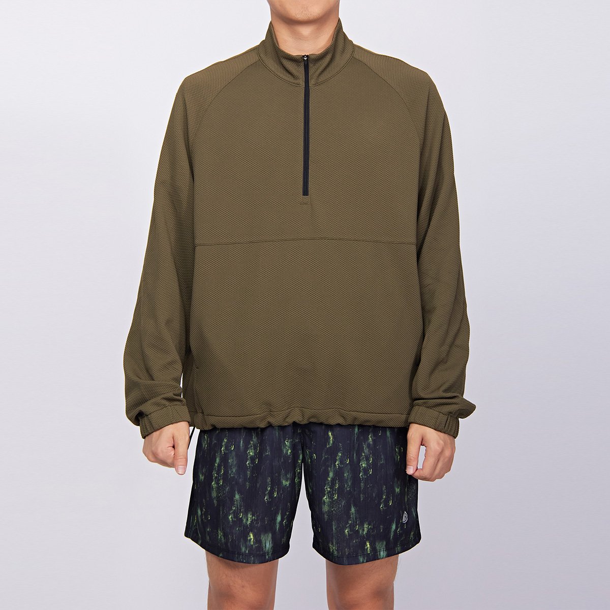 JIEJIN Men'S Clothing Sport Golf Quick Dry Essential Front Zipper Pull Over Men'S Cropped Hoodies & Sweatshirts