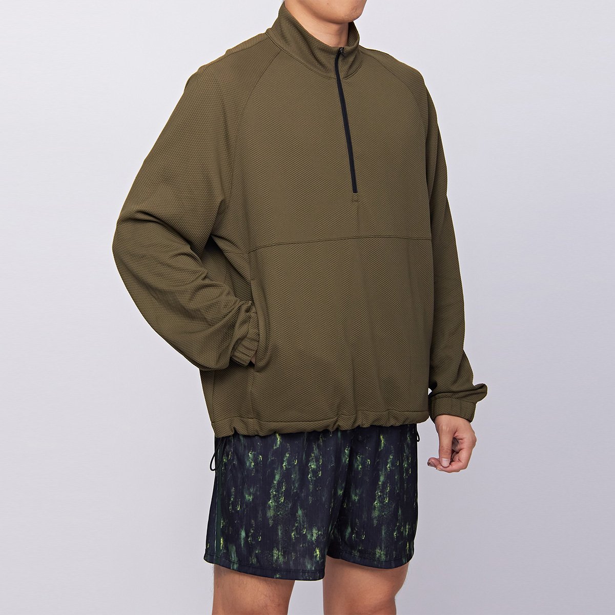 JIEJIN Men'S Clothing Sport Golf Quick Dry Essential Front Zipper Pull Over Men'S Cropped Hoodies & Sweatshirts