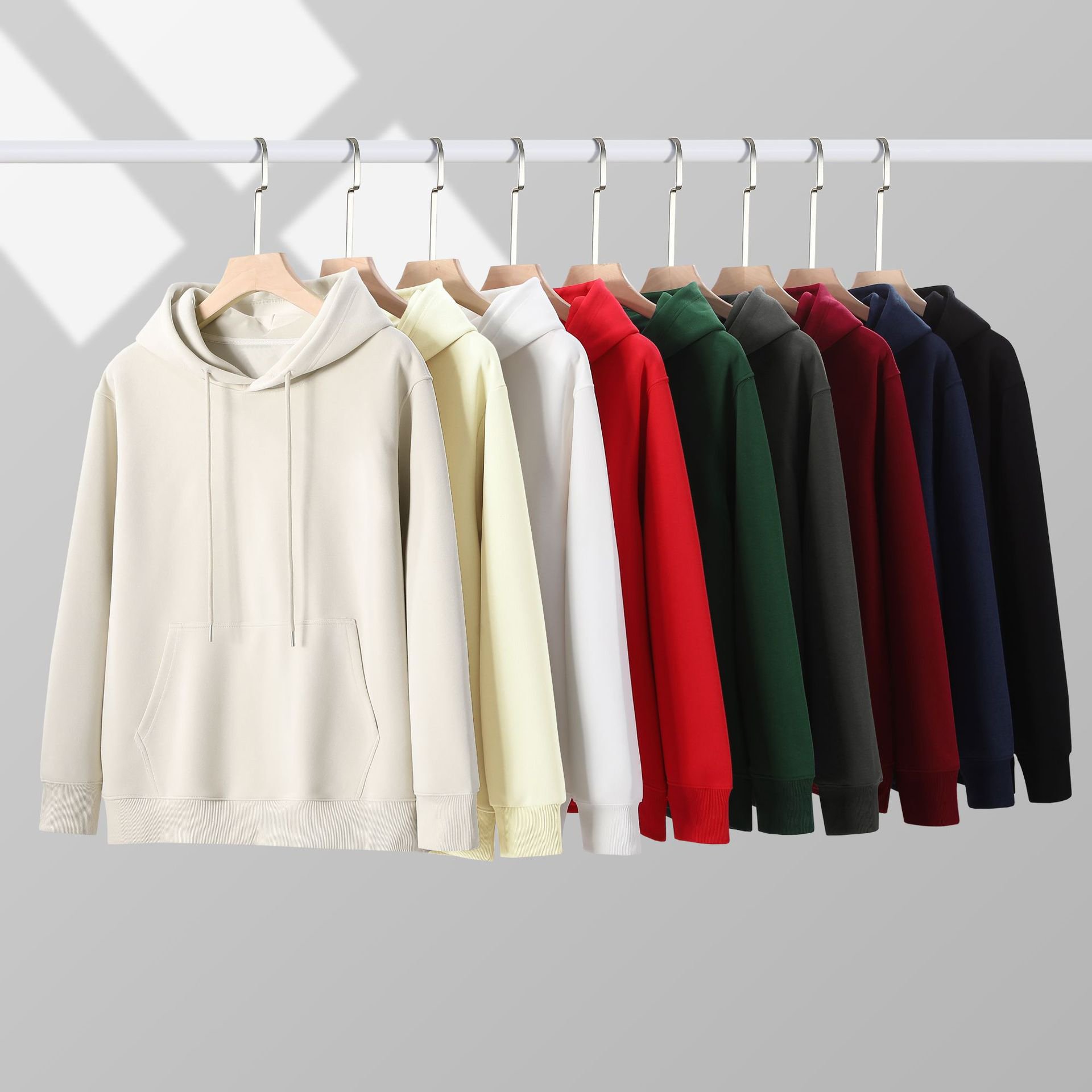 Rose red Men's Hoodies & Sweatshirts streetwear joggers loose casual clothing sweatpants and hoodie set hoodies available item