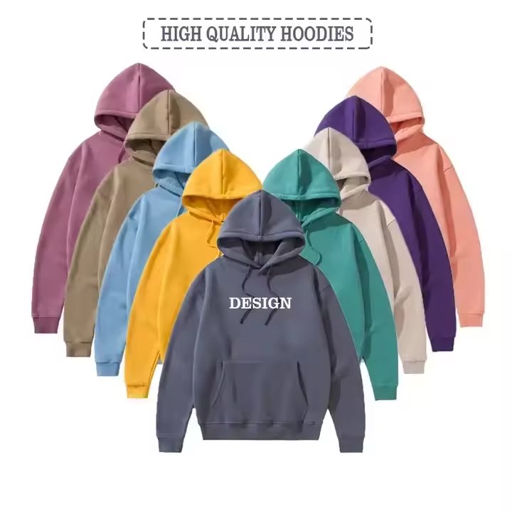 High Quality Custom Logo hooded pullover sweatshirt premium heavy fleece oversized hoodie men's hoodies