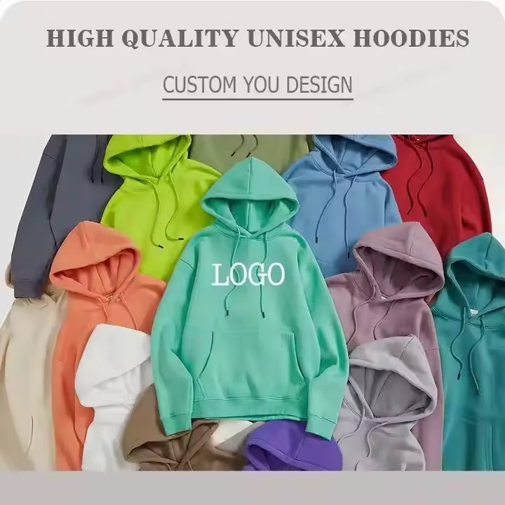 High Quality Custom Logo hooded pullover sweatshirt premium heavy fleece oversized hoodie men's hoodies