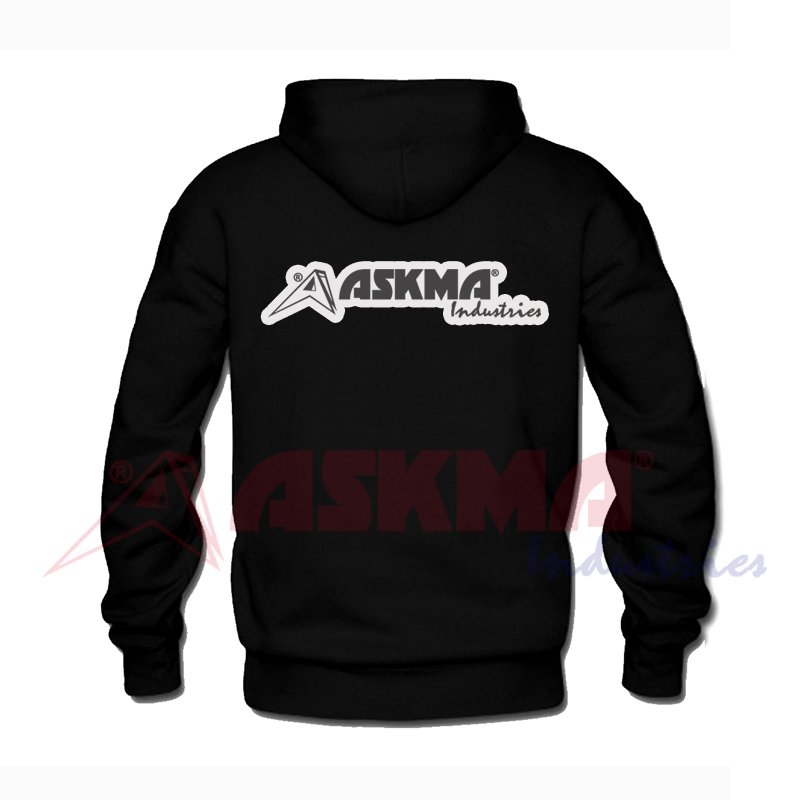 Men Hoodie pullover with custom print embroidery on front and back oversized