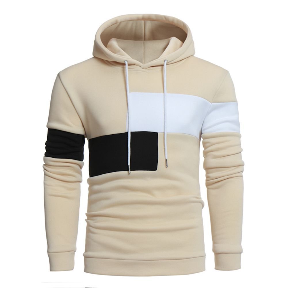 New Autumn And Winter Men's Casual Stitching Sweatshirts Long Sleeved Sweater Fashion Men's Pullover Hoodies