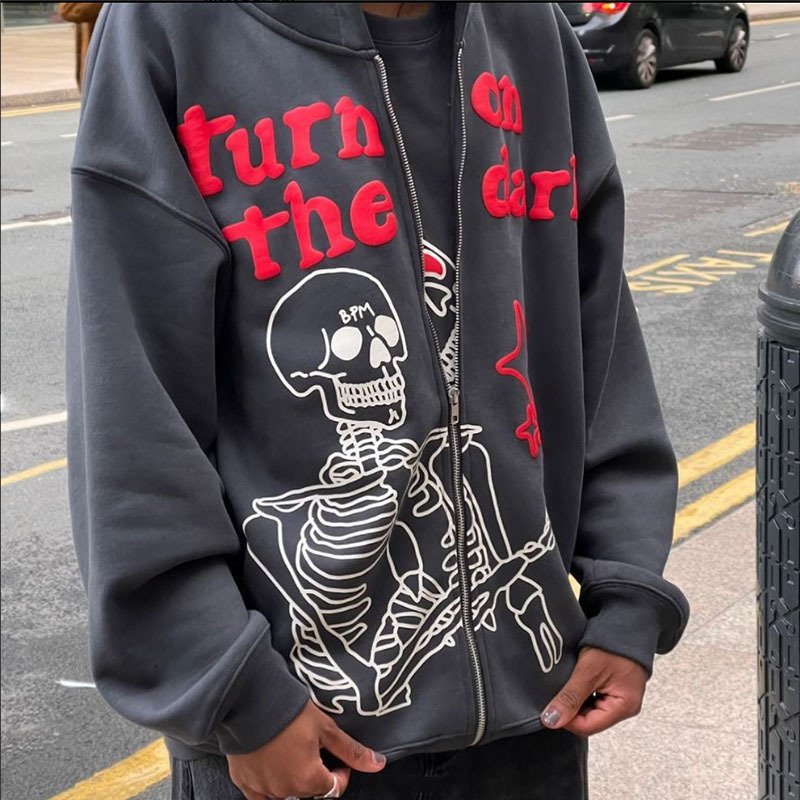 High Quality Men Zipper Pullover Cotton Hoody Wholesale Custom Puff Hoodies Woven Fabric Crew Neck Embroidery Printing for Men
