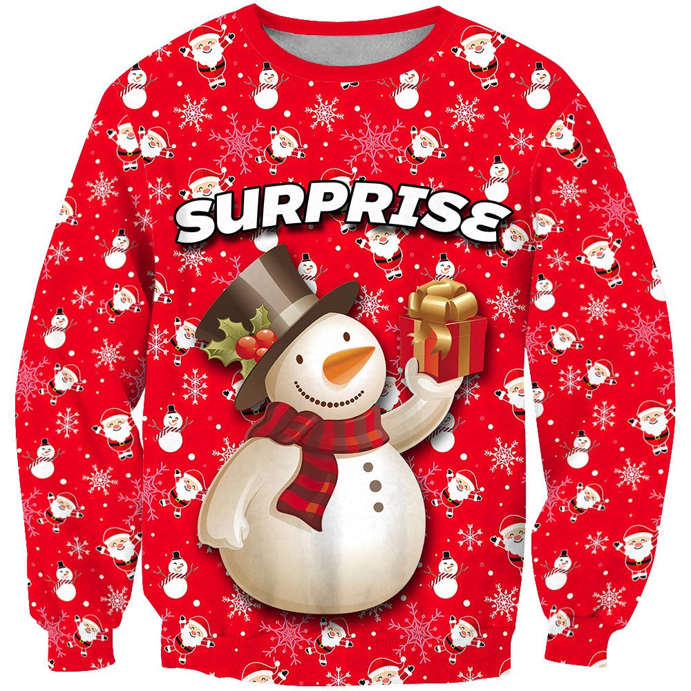 New Customizable Men's Hoodies&Sweatshirts Holiday Hoodies New Year Christmas Attire