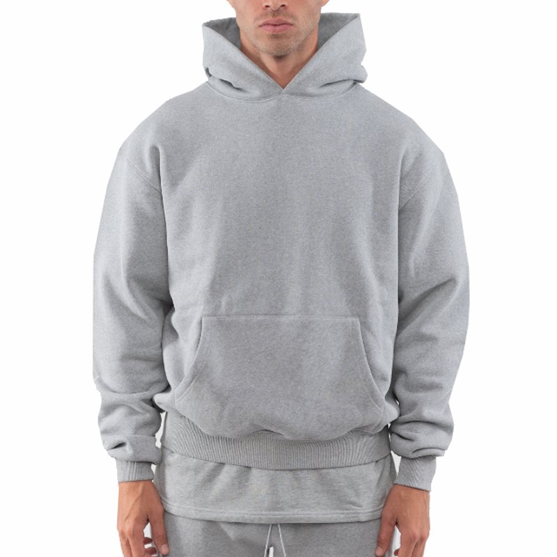 Custom Hoodies Men's 100% Cotton Heavy Weight Luxury Quality Puff Printing Oversized Streetwear Pullover Hoodies For Men