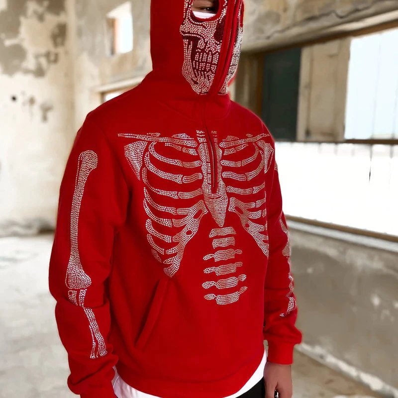Custom Logo Men's Hoodies Oversized Sweatshirts Blank Heavyweight Plus Size Terry Fabric Pullover Full Face Zip up Hoodie