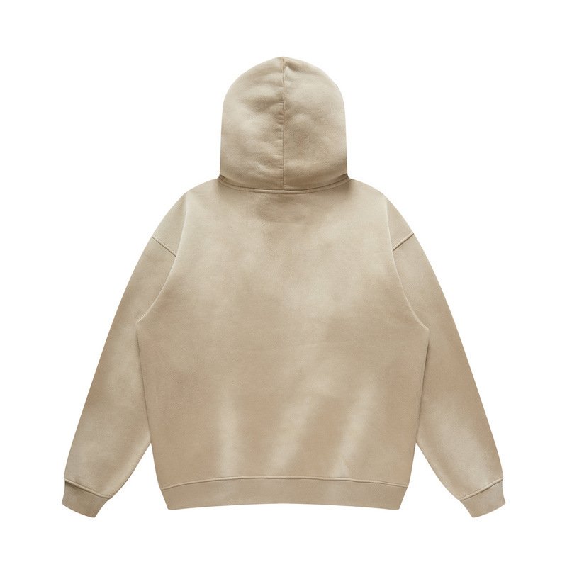 Wholesales High Quality Cotton High Street Acid Wash men's hoodie heavy weight Solid Streetwear Casual Loose Unisex Hoodies