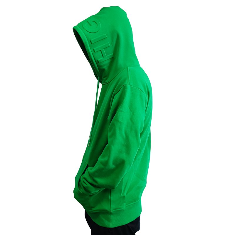 custom emboss hoodie street wear heavy weight organic cotton embossed sweatshirt hoodie