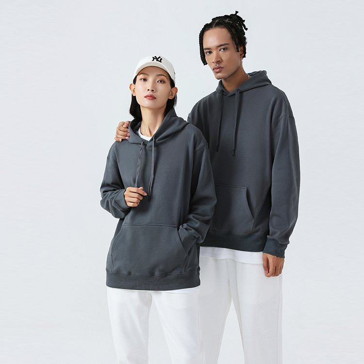 High Quality 600 GSM Cotton Thick Blank Plain Heavyweight Oversized Hoodies Unisex Custom Logo Plus Size Men's Hoodies