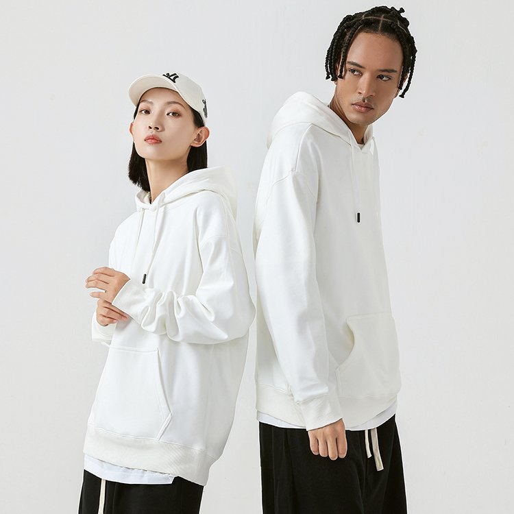 High Quality 600 GSM Cotton Thick Blank Plain Heavyweight Oversized Hoodies Unisex Custom Logo Plus Size Men's Hoodies