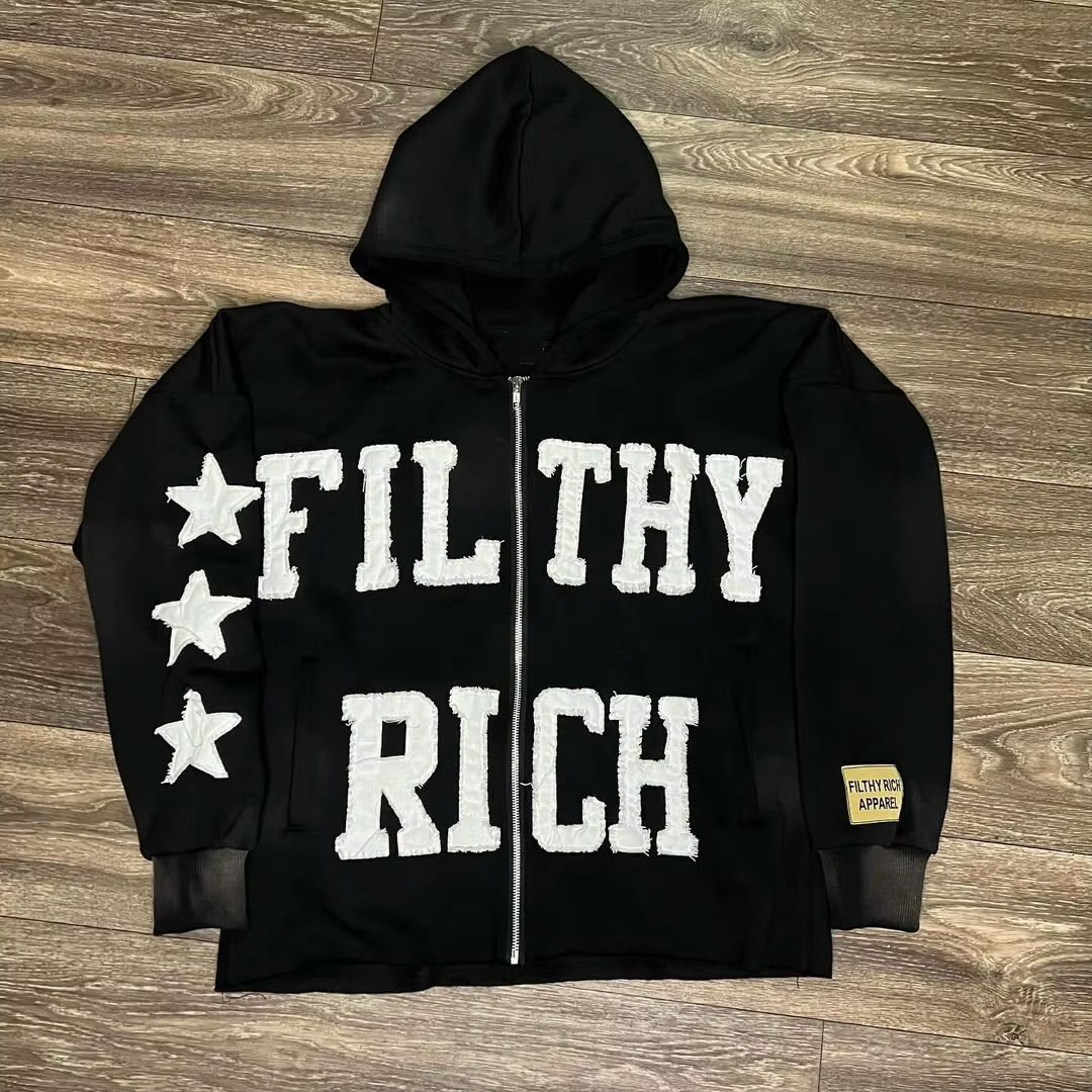 High Quality Oversized Men's Hoodie Custom Logo Patch Embroidery Unisex Autumn Adult Size Zipper boxy hoodie Direct Manufacturer