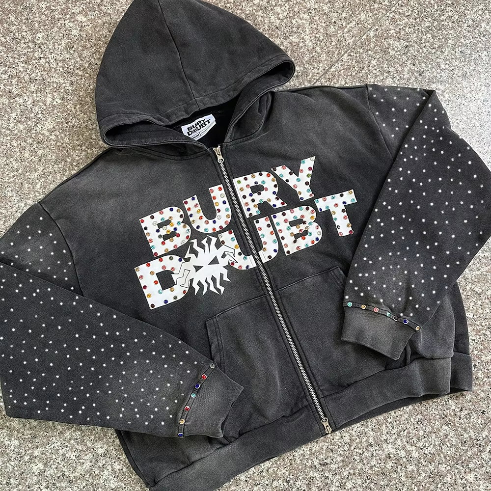 High Quality Oversized Men's Hoodie Custom Logo Patch Embroidery Unisex Autumn Adult Size Zipper boxy hoodie Direct Manufacturer