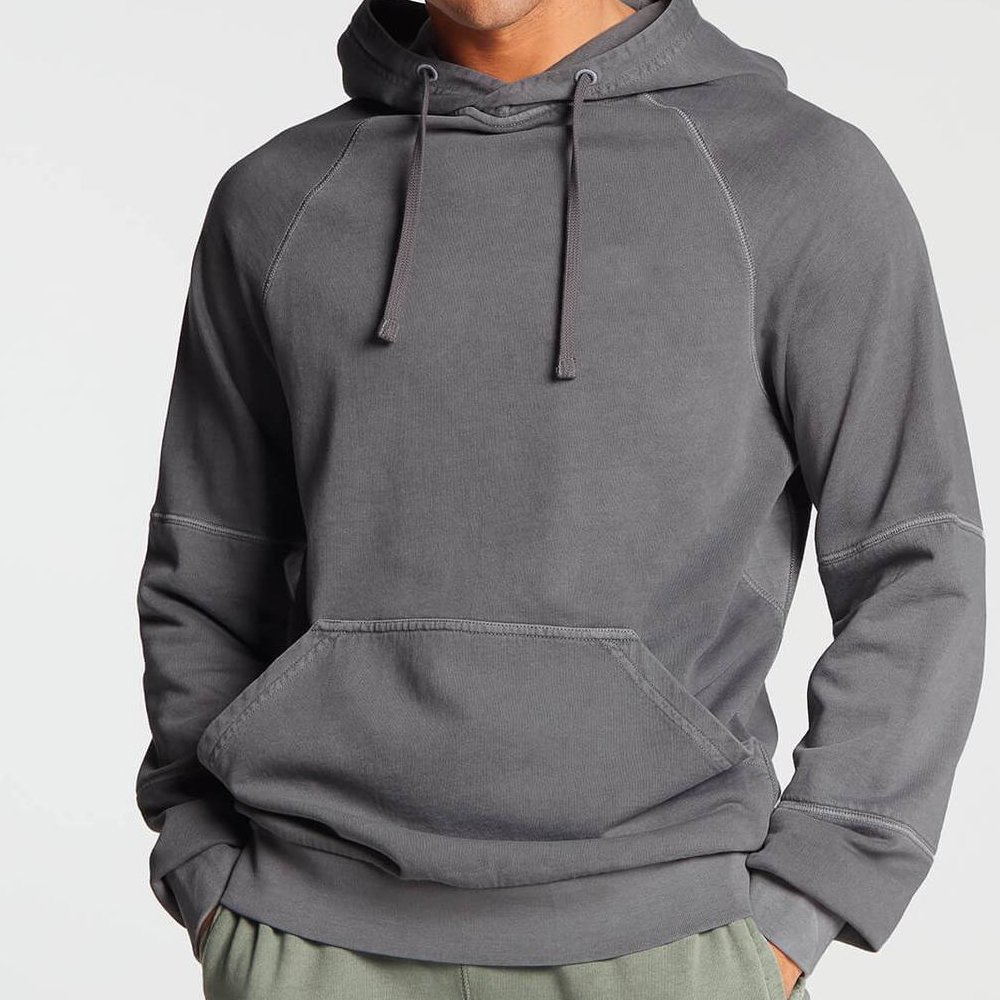 300 500Gsm High Quality Men Cotton Thick Heavyweight French Terry Pullover Hoodie Custom Drop Shoulder Fleece Oversized Hoodie