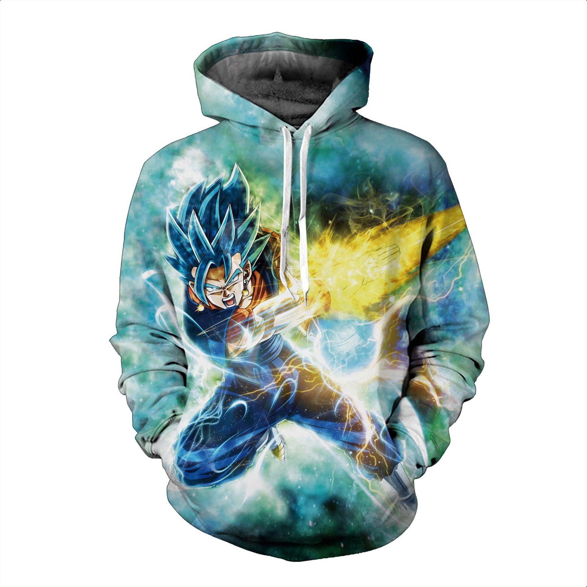 New Dragon Ball Saiyan Anime Cartoon Fashion Hooded Sweatshirt Hoodie for Adults and Children