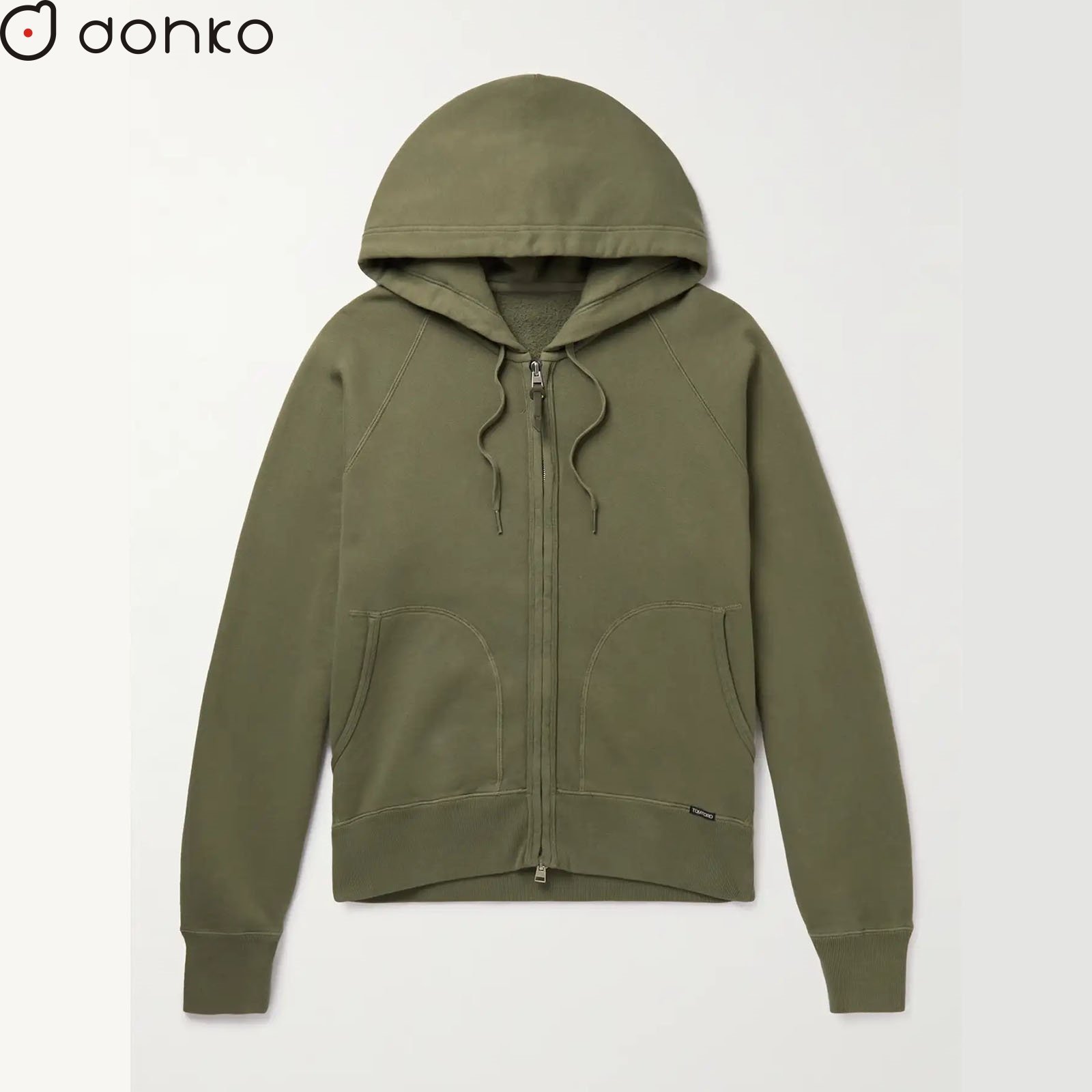 Custom 100% Cotton Plaid Premium Zip-Up Hoodie for Men Heavy GSM Embroidered Winter Jacket with Plus Size Designed in USA