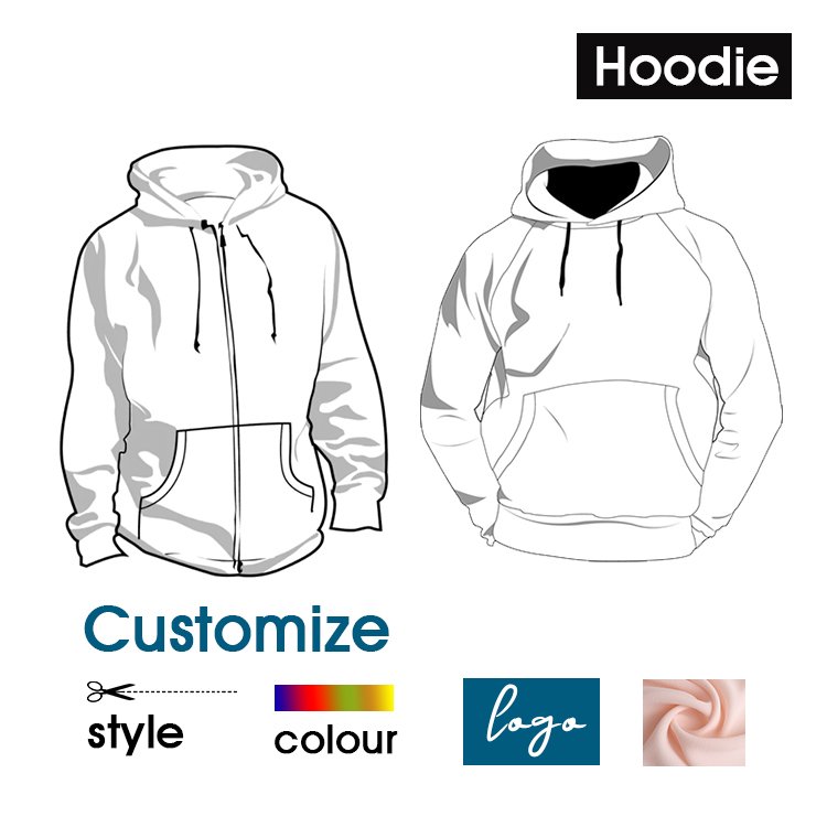 high quality blank plus size full zip up hoodie custom organic cotton men's hoodies
