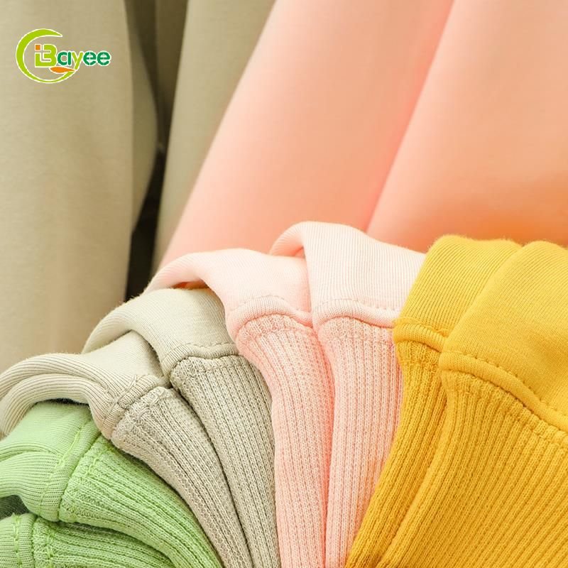 Custom Premium 600Gsm Fleece Lined Mens Hoodies & Sweatshirts Cotton Crew Neck Winter Sweatshirt Men Polyester