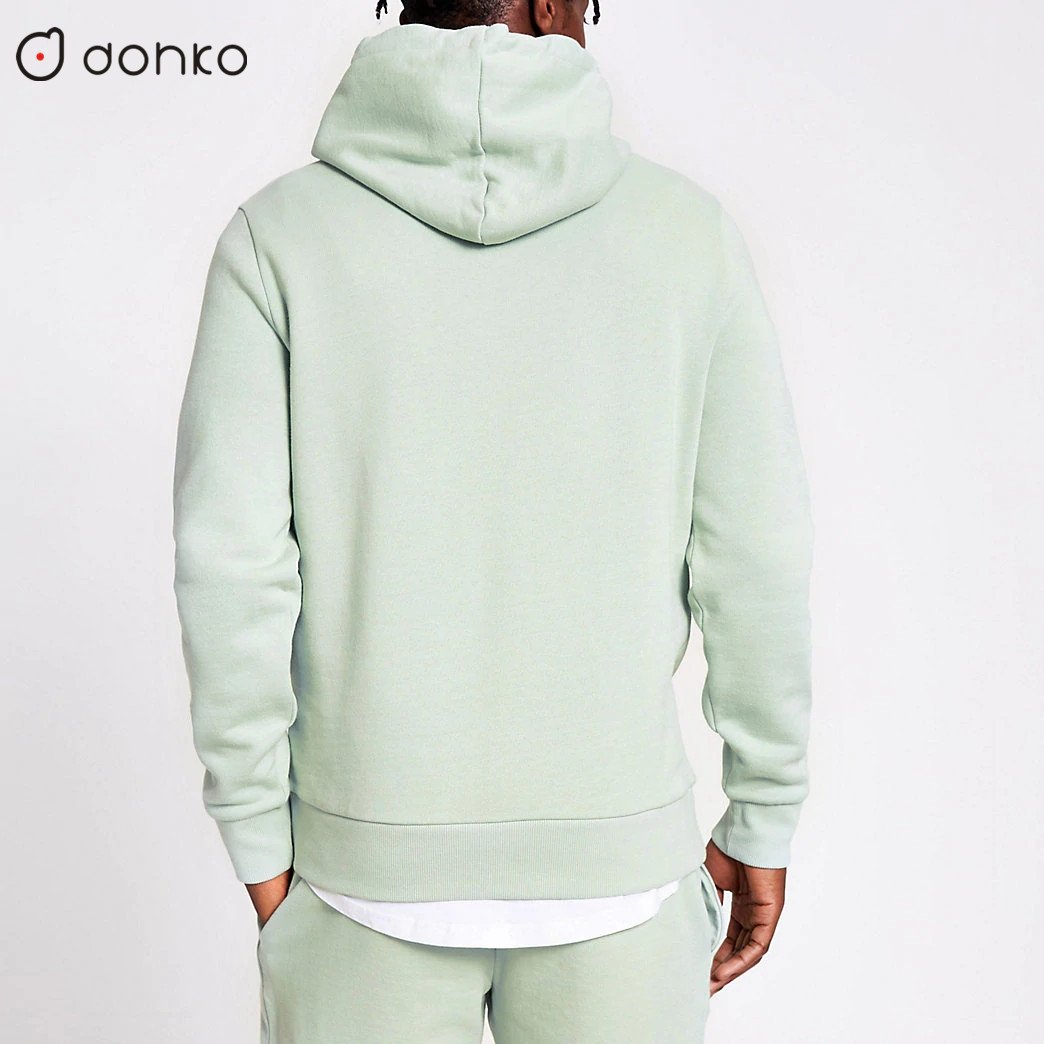Custom Logo Men's Hoodie Sweatpants 100% Cotton Tracksuit Plus Size Casual Style Embroidered Summer & Winter Print Pattern
