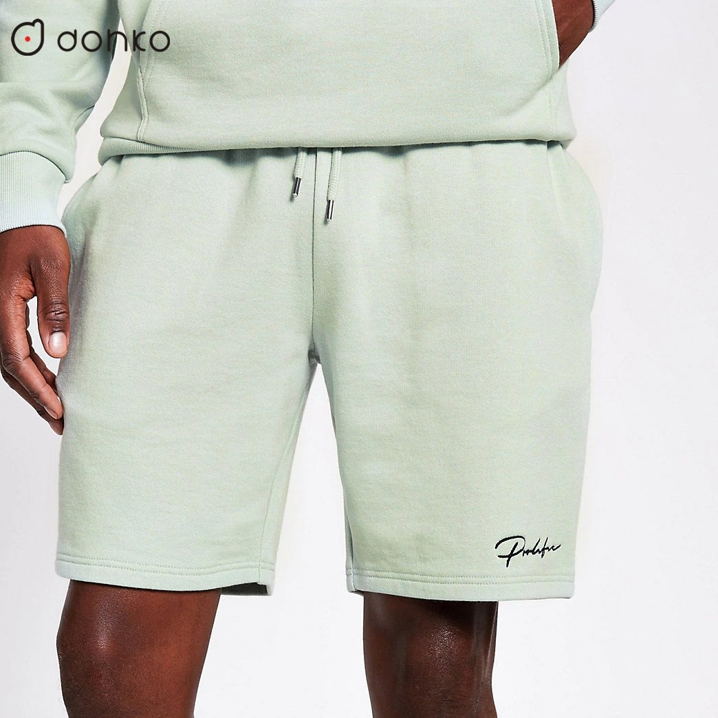 Custom Logo Men's Hoodie Sweatpants 100% Cotton Tracksuit Plus Size Casual Style Embroidered Summer & Winter Print Pattern