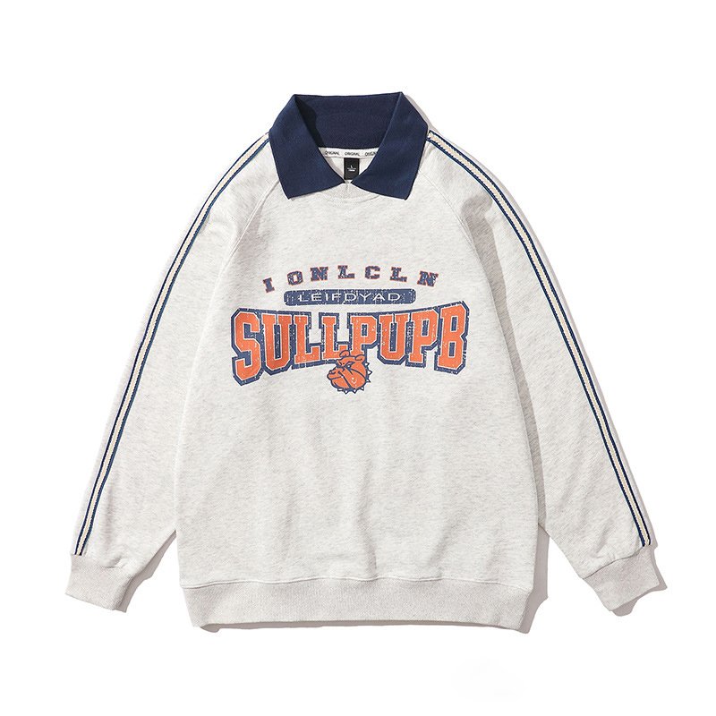 Wholesale High Quality Oversize Streetwear Fashion Vantage Polo Shirt Custom Printing Logo Pullover Men's Hoodies