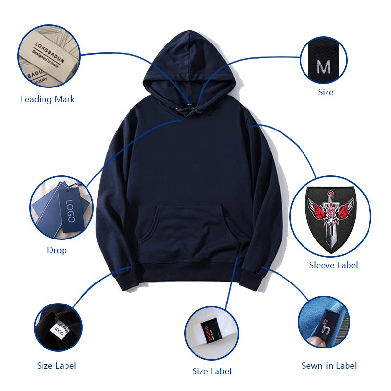 OEM/ODM Printed LOGO Latest Man Casual Long Sleeve Unisex Heavyweight Wholesale Blank Cotton High Quality Custom Men's Hoodie