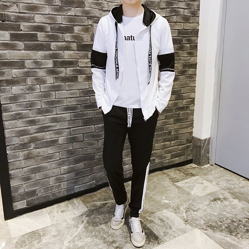 Whole New Autumn Men's Suit Clothing Hoodies and Pants Suit Casual Assembled Men's Sweatshirt Set