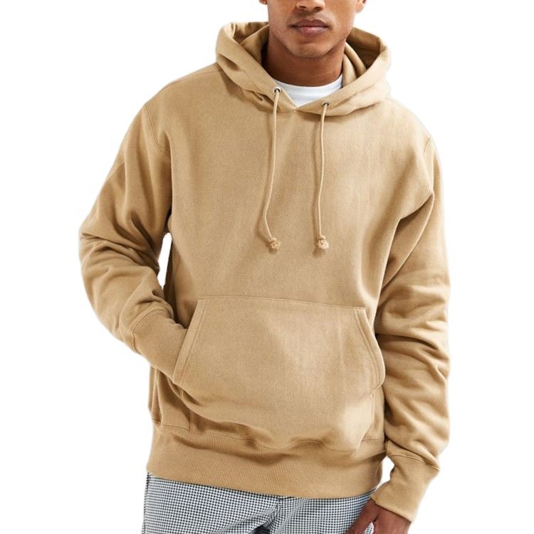 Oem Custom Logo 400 Gram Men Plus Size Hoodies Reverse Weave Classic Fit Overhead Pullover Hoodies Sweatshirts