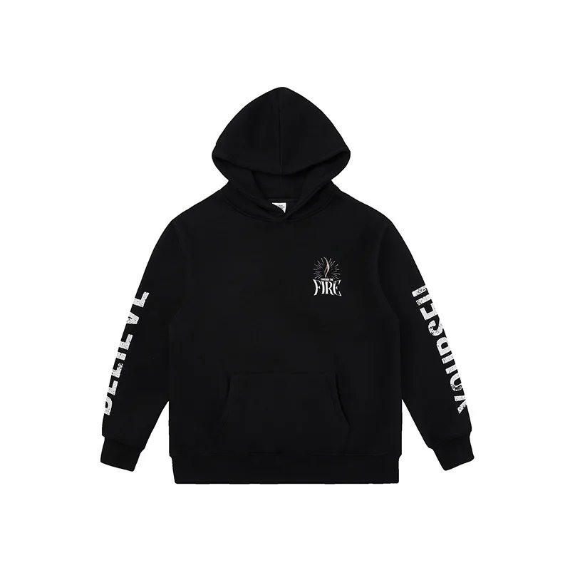 Manufacturer Streetwear Hoodie New Stylish 49cotton 51polyester Printing Logo Oversized MEN'S Hoodies