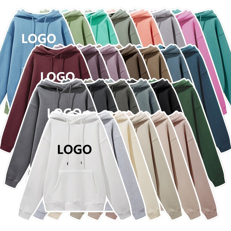 High Quality Cotton Streetwear Puff Printing Plain Rhinestone Essentials Blank Logo Oversized Unisex Custom Men'S Hoodies Hoodie