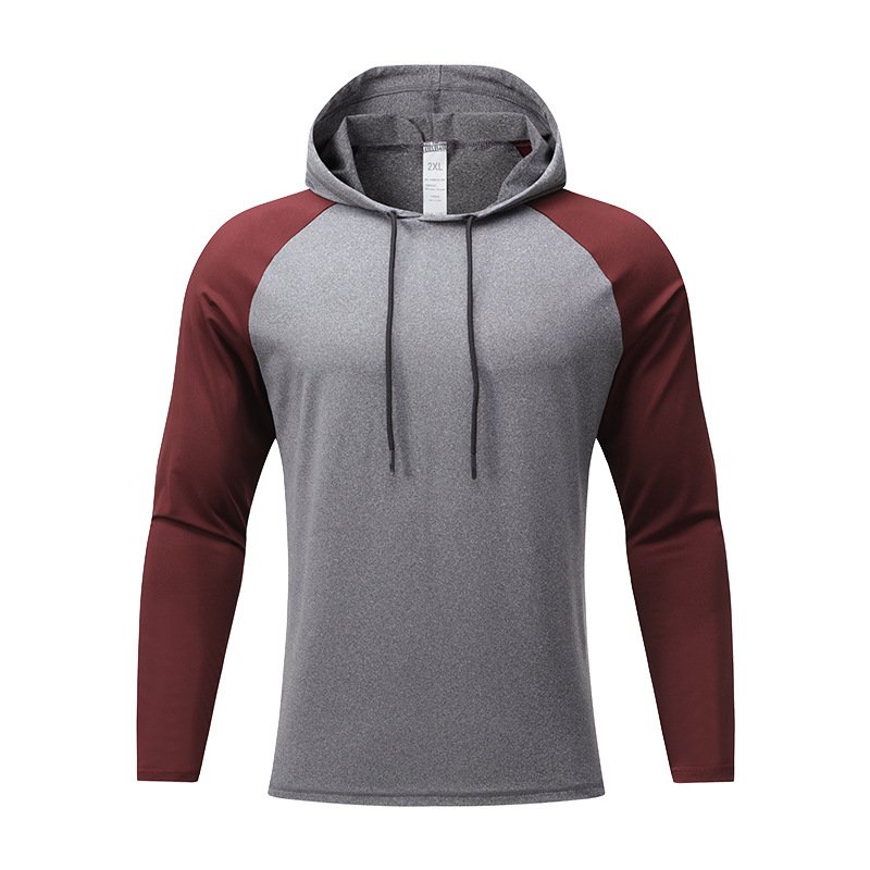 Fashion Sports Fitness Long Sleeves Casual Hoodie Design Running Shirts Quick Drying Top Men's Hoodies & Sweatshirts
