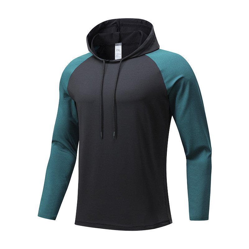 Fashion Sports Fitness Long Sleeves Casual Hoodie Design Running Shirts Quick Drying Top Men's Hoodies & Sweatshirts