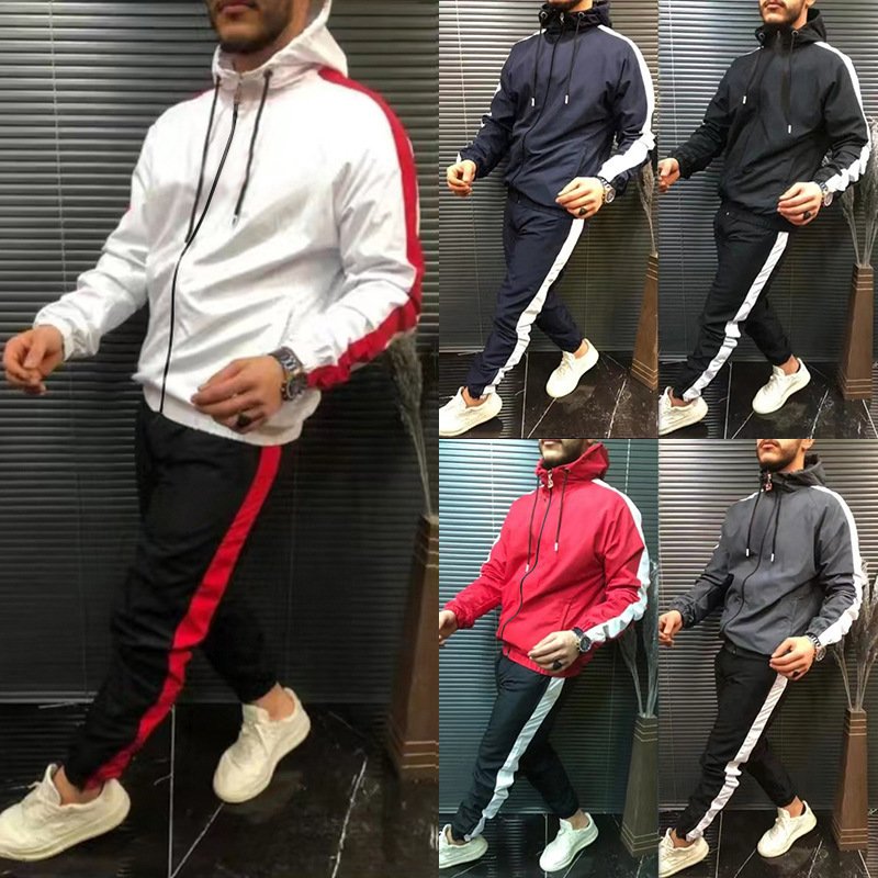 Manufacturer Hip-Hop Style Custom Color Long Sleeve Hoodie Jogging Clothing Street Sports Wear Men'S Casual Tracksuit Sets
