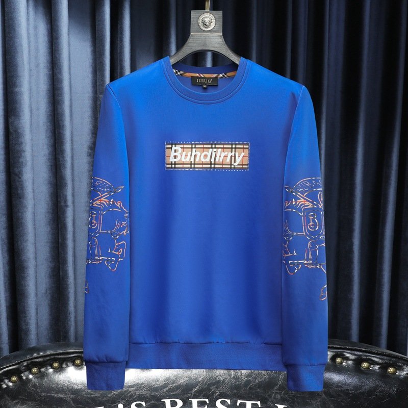 Men's cotton Hoodie embroidered pullover men's long-sleeved T-shirt Men's fleece hoodie