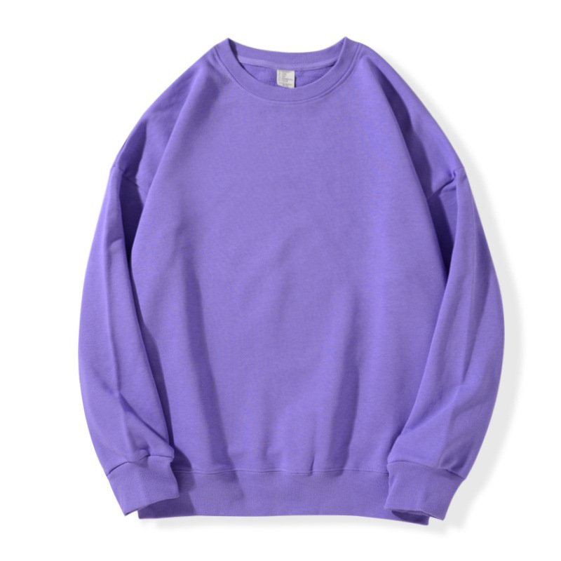 380gsm french terry 100% cotton blank sweatshirts drop shoulder custom design 5 colors plus size men's hoodies&sweatshirts