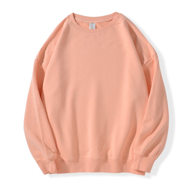 380gsm french terry 100% cotton blank sweatshirts drop shoulder custom design 5 colors plus size men's hoodies&sweatshirts